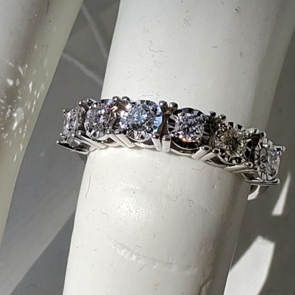 New beautiful diamond 14K white gold ring - Picture 11 of 15